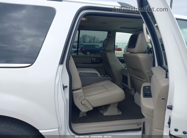 5LMJJ3HT6GEL02240 2016 LINCOLN NAVIGATOR L White VIN კოდის სტიკერის ხედი