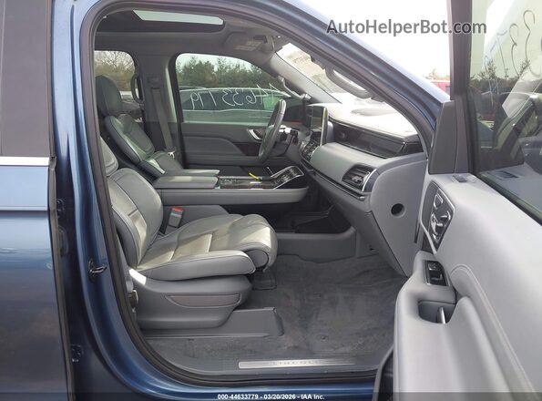 5LMJJ3LT2KEL02350 2019 LINCOLN NAVIGATOR L Blue Vista interior delantera