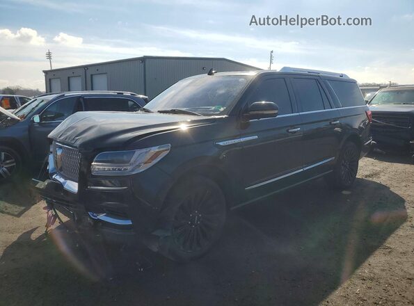 5LMJJ3LT2KEL17446 2019 LINCOLN NAVIGATOR Черный Передняя левая четверть