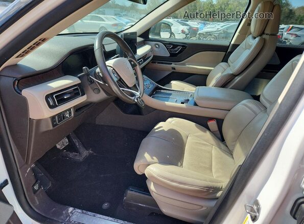 5LMYJ8XY4LGL16239 2020 LINCOLN AVIATOR White Widok wnętrza z przodu