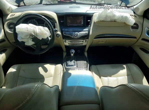 5N1AL0MM7GC508379 2016 INFINITI QX60 Blue Widok deski rozdzielczej
