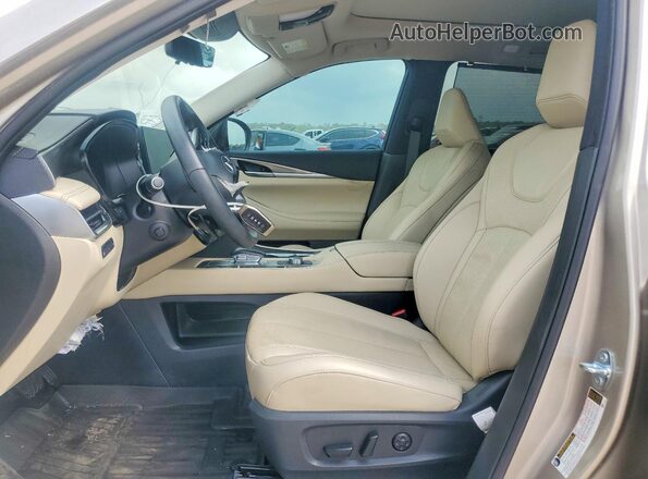 5N1AL1FR1SC357952 2025 INFINITI QX60 Желто-коричневый Вид салона спереди