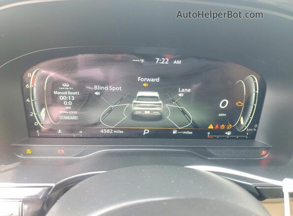 5N1AL1FR1SC357952 2025 INFINITI QX60 Желто-коричневый Вид щитка приборов