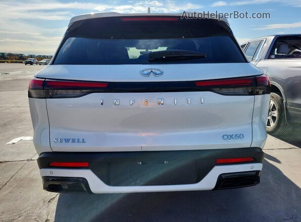 5N1AL1FR4SC338327 2025 INFINITI QX60 White Widok z tyłu