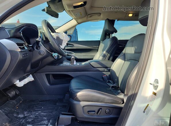 5N1AL1FR4SC338327 2025 INFINITI QX60 White Widok wnętrza z przodu