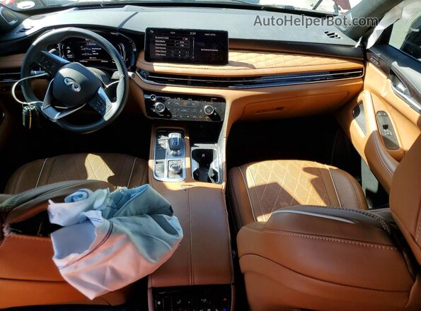 5N1AL1HU0SC349889 2025 INFINITI QX60 Красный Вид панели приборов