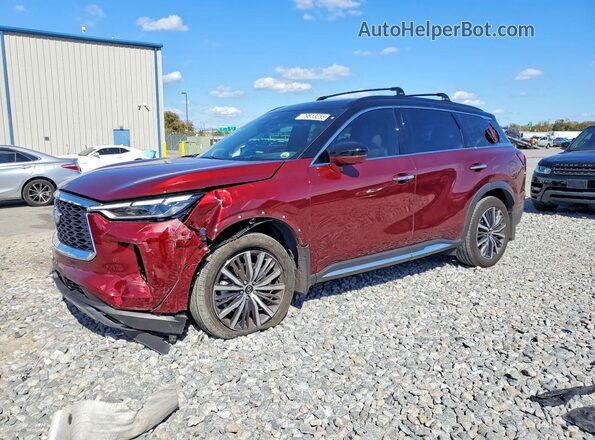 5N1AL1HU0SC349889 2025 INFINITI QX60 Красный Передняя левая четверть