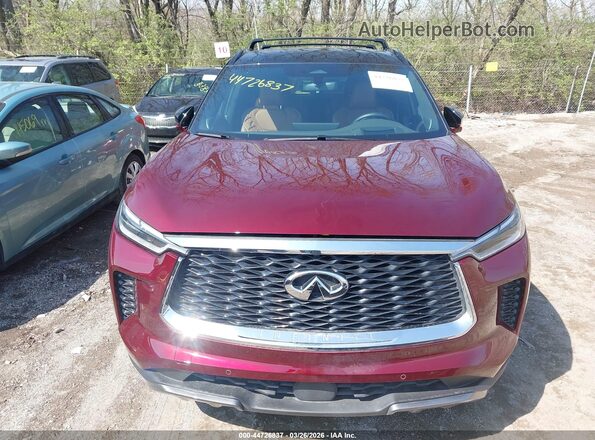 5N1AL1HU6SC358662 2025 INFINITI QX60 Red ხელსაწყოთა პანელის ხედი