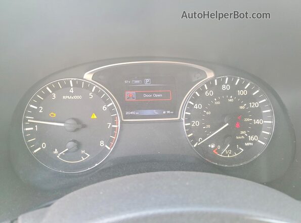 5N1AR2MM0GC625392 2016 NISSAN PATHFINDER White Instrument cluster view