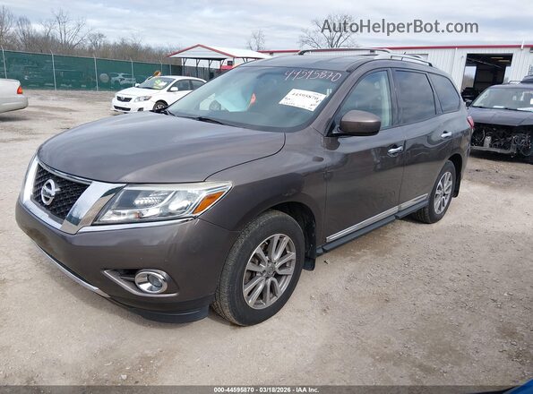 5N1AR2MM2GC626818 2016 NISSAN PATHFINDER Brown Vista tres cuartos delantera izquierda