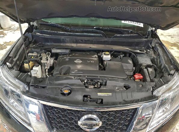 5N1AR2MM2GC636586 2016 NISSAN PATHFINDER Black Вид підкапотного простору
