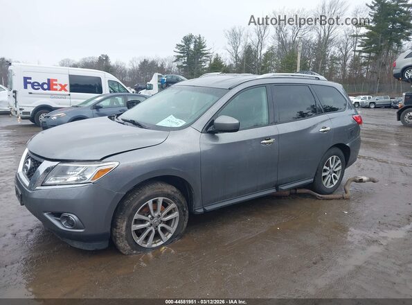 5N1AR2MM8GC661444 2016 NISSAN PATHFINDER Gray Vista tres cuartos delantera izquierda