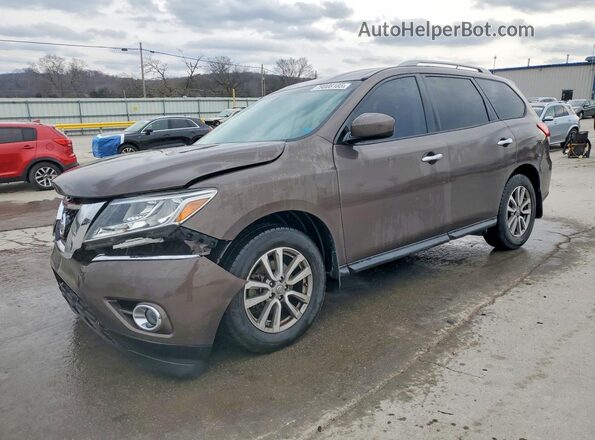 5N1AR2MN9GC636481 2016 NISSAN PATHFINDER Желто-коричневый Передняя левая четверть