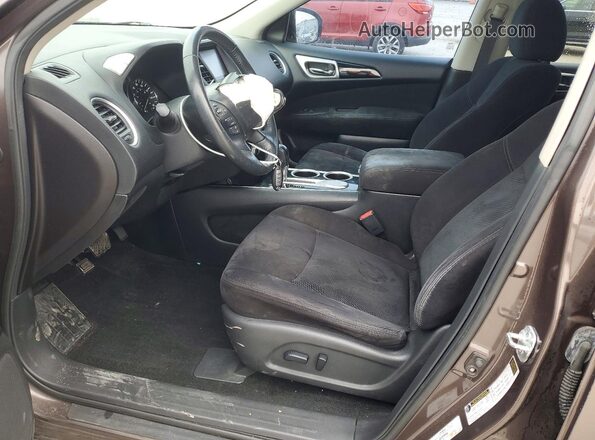 5N1AR2MN9GC636481 2016 NISSAN PATHFINDER Желто-коричневый Вид салона спереди