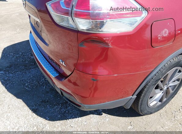 5N1AT2MT0GC867043 2016 NISSAN ROGUE Red Widok zestawu wskaźników