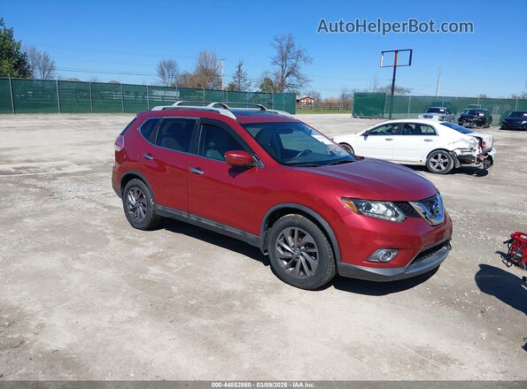 5N1AT2MT0GC867043 2016 NISSAN ROGUE Red Przód prawy