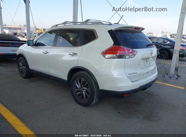 5N1AT2MT5GC762420 2016 NISSAN ROGUE Белый Задняя левая четверть
