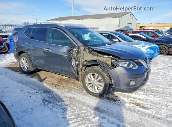 5N1AT2MTXGC864909 2016 NISSAN ROGUE Серый Передняя правая четверть