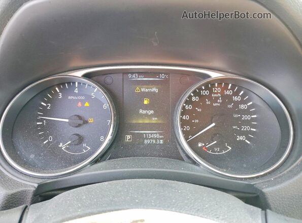 5N1AT2MTXGC864909 2016 NISSAN ROGUE Серый Вид щитка приборов
