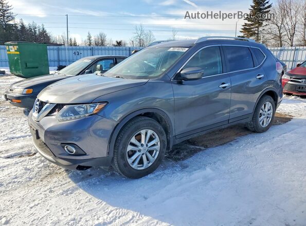 5N1AT2MTXGC864909 2016 NISSAN ROGUE Серый Передняя левая четверть