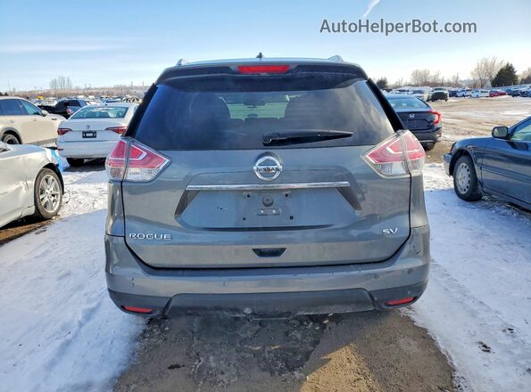 5N1AT2MTXGC864909 2016 NISSAN ROGUE Серый Вид сзади