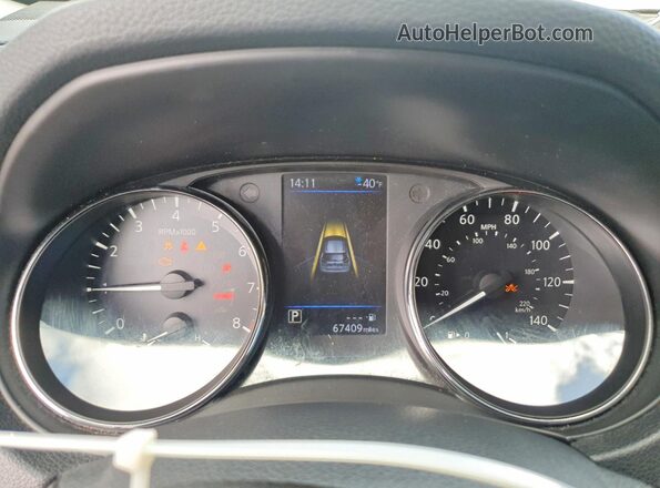 5N1AT2MV3KC827064 2019 NISSAN ROGUE Серый Вид щитка приборов