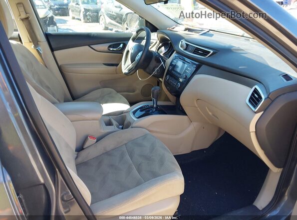5N1AT2MV9GC923742 2016 NISSAN ROGUE Серый Вид салона спереди