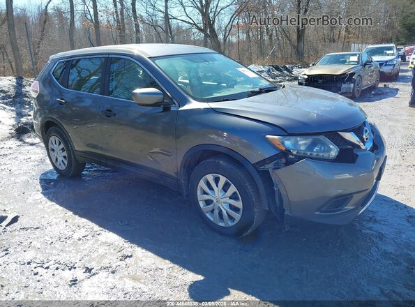 5N1AT2MV9GC923742 2016 NISSAN ROGUE Серый Передняя правая четверть