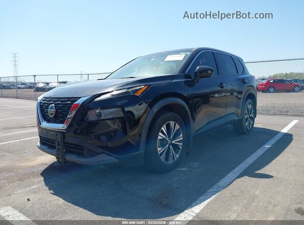 5N1AT3BA2MC811513 2021 NISSAN ROGUE Черный Передняя левая четверть