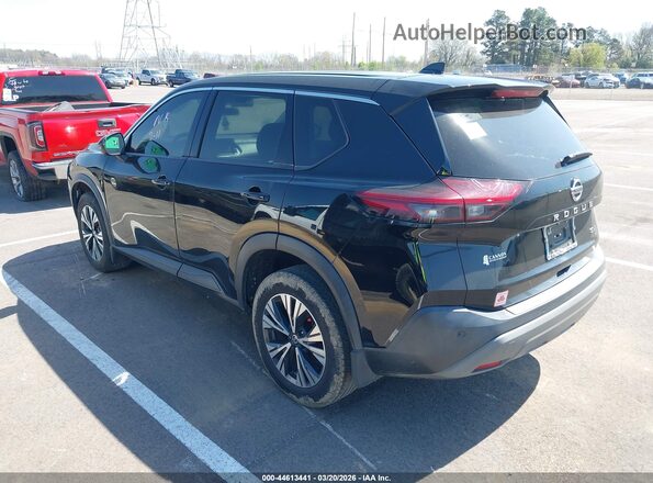 5N1AT3BA2MC811513 2021 NISSAN ROGUE Черный Задняя левая четверть