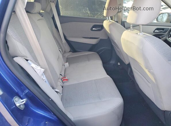 5N1AT3BA4MC815708 2021 NISSAN ROGUE Синий Вид задней части салона