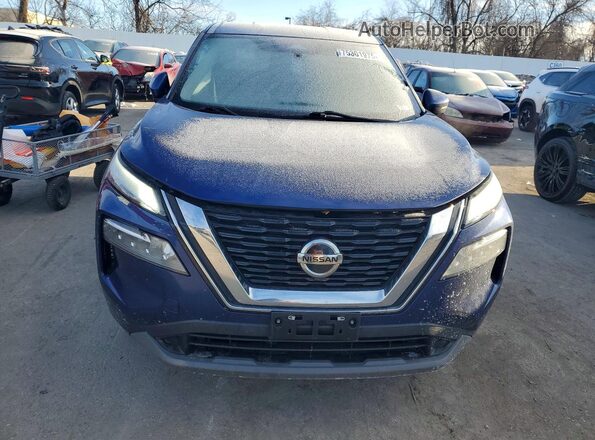 5N1AT3BA4MC815708 2021 NISSAN ROGUE Синий Вид спереди
