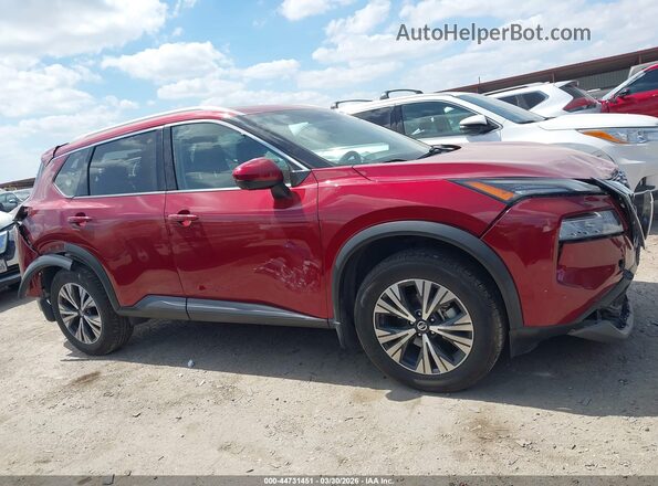 5N1AT3BA6MC819632 2021 NISSAN ROGUE Red Սալոնի հետևի տեսք