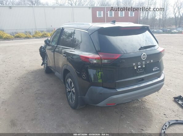 5N1AT3BB8MC813355 2021 NISSAN ROGUE Black უკანა მარცხენა