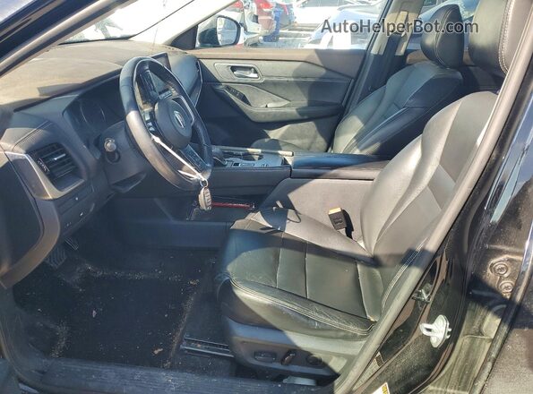 5N1AT3CA7MC720736 2021 NISSAN ROGUE Black წინა სალონის ხედი