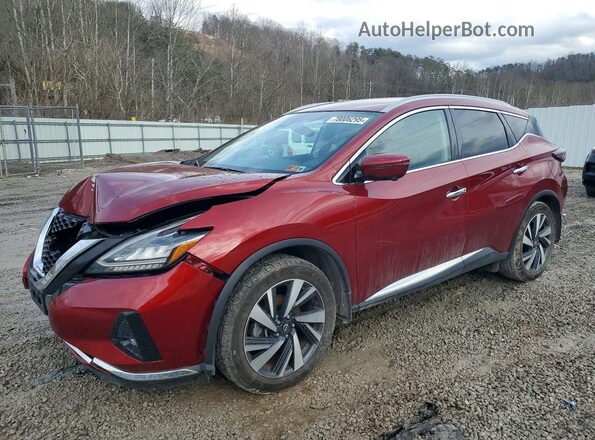 5N1AZ2CS0PC101966 2023 NISSAN MURANO Red წინა მარცხენა ხედი სამი მეოთხედიდან