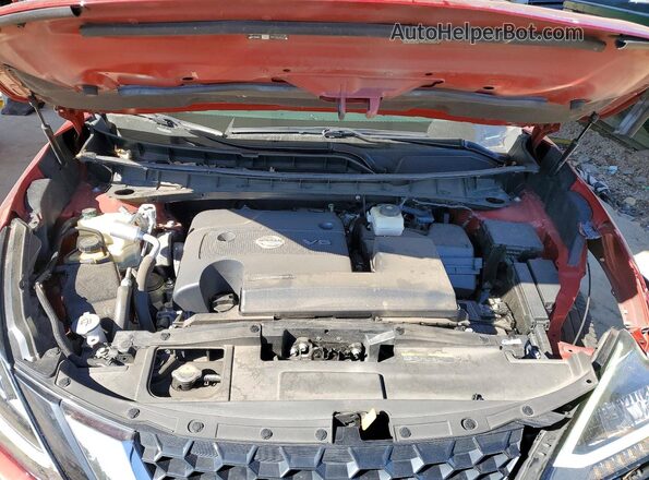 5N1AZ2CS8PC125982 2023 NISSAN MURANO Red Widok wnętrza z tyłu