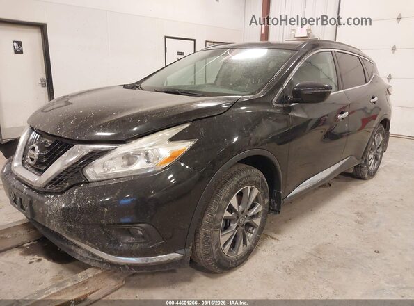 5N1AZ2MH2GN106545 2016 NISSAN MURANO Черный Передняя левая четверть