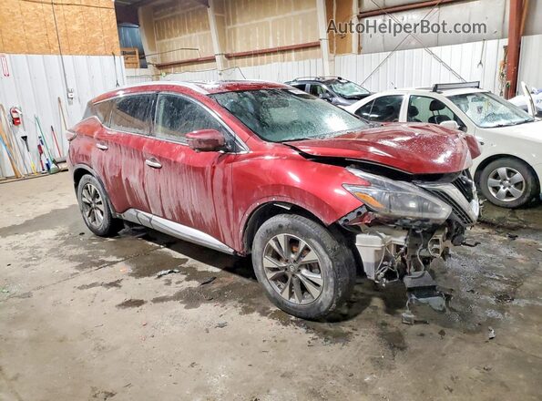 5N1AZ2MH4JN200448 2018 NISSAN MURANO Red Delantero derecho
