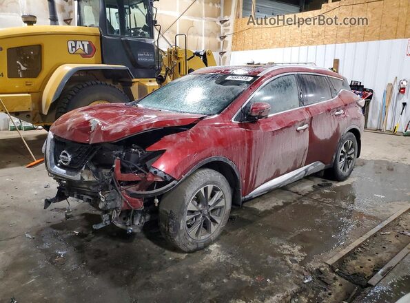 5N1AZ2MH4JN200448 2018 NISSAN MURANO Red Vista tres cuartos delantera izquierda