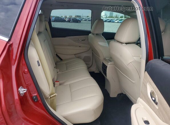 5N1AZ2MJ0KN118480 2019 NISSAN MURANO Красный Вид задней части салона