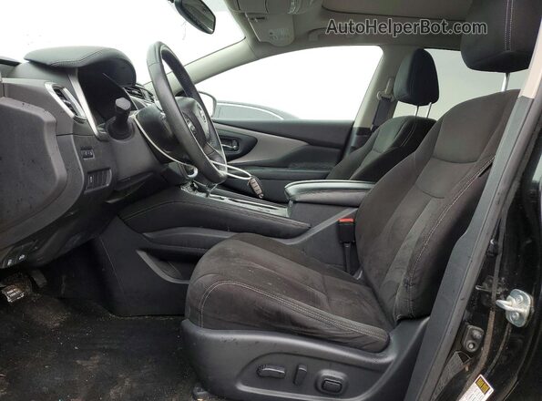 5N1AZ2MS2KN143812 2019 NISSAN MURANO Черный Вид салона спереди