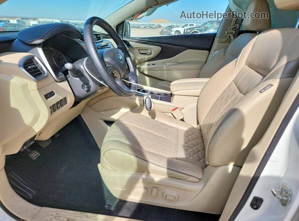 5N1AZ2MS2KN161548 2019 NISSAN MURANO White წინა სალონის ხედი