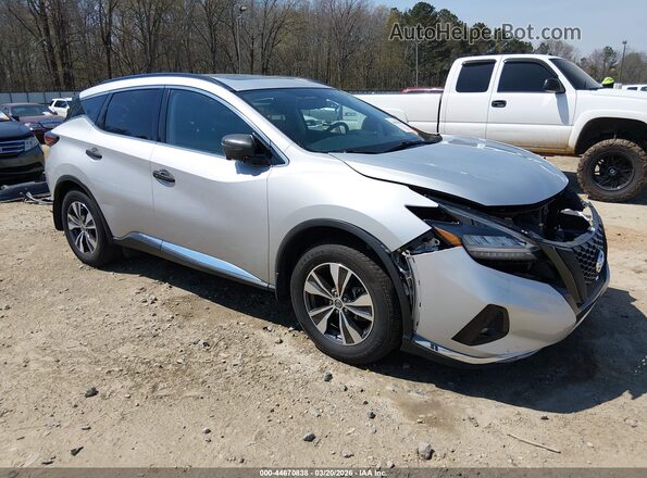 5N1AZ2MS7KN164798 2019 NISSAN MURANO Серебряный Передняя правая четверть