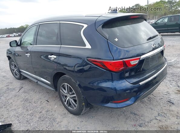 5N1DL0MM0HC526690 2017 INFINITI QX60 Blue უკანა მარცხენა