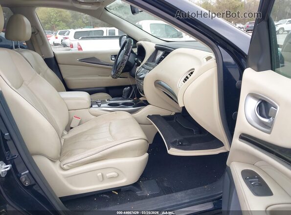 5N1DL0MM0HC526690 2017 INFINITI QX60 Blue წინა სალონის ხედი