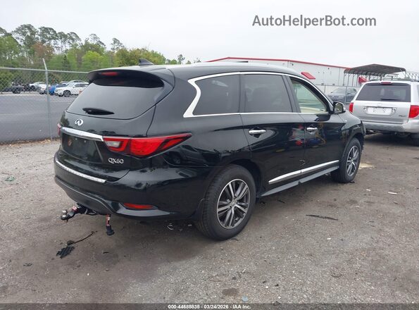 5N1DL0MM0KC561060 2019 INFINITI QX60 Black უკანა მარჯვენა