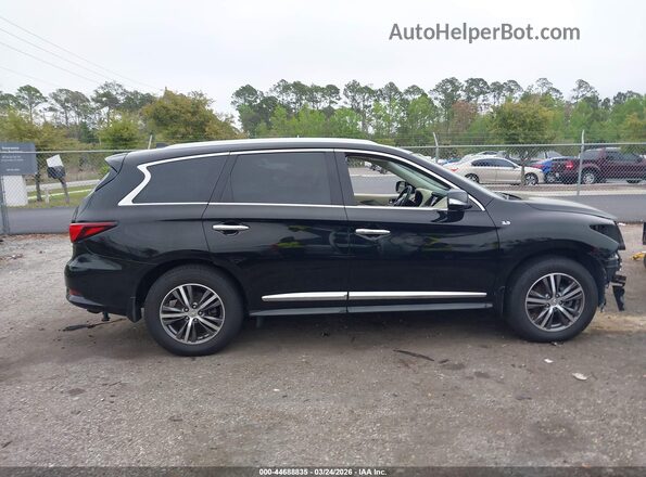 5N1DL0MM0KC561060 2019 INFINITI QX60 Black უკანა სალონის ხედი