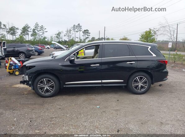 5N1DL0MM0KC561060 2019 INFINITI QX60 Black სალონის 360-გრადუსიანი ხედი