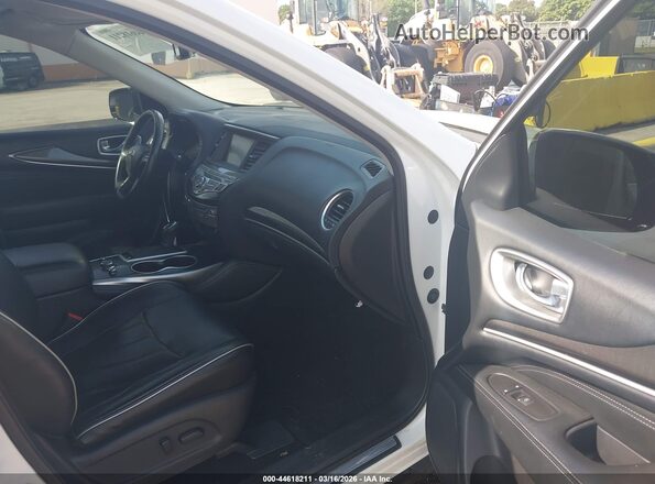 5N1DL0MM1HC506867 2017 INFINITI QX60 Белый Вид салона спереди